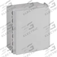 HOFFMAN Enclosure: Fiberglass, 8 in x 6 in x 4 in, NEMA 12/13/4/4X, Solid Cover, Hinged (MPN A864CHQRFG). Key specifications — Brand: HOFFMAN; Closure Method: Quick Release Latch; Enclosure Material: Fiberglass; Knockouts: Not Included.