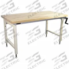 PRO-LINE Ergonomic Work Bench: Adj Ht, Maple, 60 in x 30 in, 750 lb Overall Load Capacity, Beige (MPN ELH6030M-H11). Key specifications — Brand: PRO-LINE.