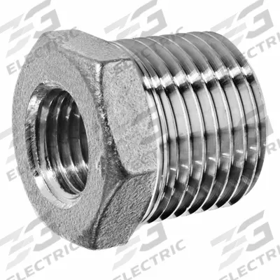 USA INDUSTRIALS Metal Pipe Straight: Straight, 1 in x 1/4 in, Class 125 - Chrome-Plated Threaded Low-Pressure Pipe Fittings