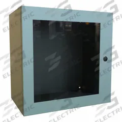 HAMMOND Electrical Enclosure: Steel, 20 in x 20 in x 12 in, NEMA 12/3R/4, Solid with Window Cover (MPN EN4SD202012WGY). Key specifications — Closure Method: 1/4-Turn Latch; Brand: HAMMOND; Knockouts: Not Included.