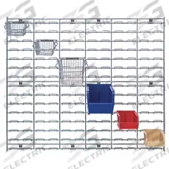 QUANTUM STORAGE SYSTEMS Louvered Panel: 30 in x 36 in x 1 in, 1 Sides, 0 Bins, Chrome (MPN WLP-3036C). Key specifications — attr38851: Chrome; attr38864: Chrome; attr38845: QUANTUM STORAGE SYSTEMS.