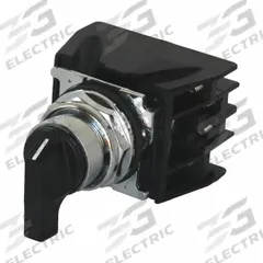 EATON Selector Switch: On, Short Lever, No Third Position, Off, 10250T, Non-Illuminated, Metal, IP65 (MPN 10250T725BK). Key specifications — Action: Maintained/Momentary; Operator Head Type: Short-Handled Knob; Operator Illumination: Non-Illuminated; Series: 10250T; Brand: EATON.