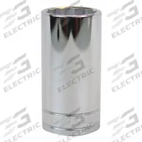 SK PROFESSIONAL TOOLS Socket: SAE, 1/2 in Drive Size, 1 3/16 in Socket Size, 12-Point, Deep, Chrome (MPN 40838). Key specifications — attr1204417: SK PROFESSIONAL TOOLS; attr1204392: Chrome.