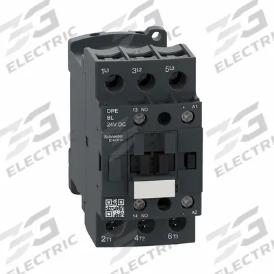 SCHNEIDER Magnetic Contactor: Non-Reversing, 3 Poles, 3NO Contacts, 38 A - Non-Reversing IEC Contactors