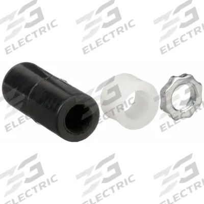 APPROVED VENDOR Bolt Hole Caster Expanding Sleeve Kit: 2 1/2 in Stem Lg, Carbon Steel, Rubber - Bolt-Hole Caster Expanding Sleeve Kits for Round Tubing