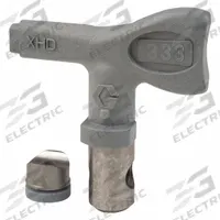 GRACO Airless Spray Gun Tip: Tips for Airless Spray Guns, Airless Spray Gun Tip, 0.033 in Tip Size (MPN XHD333). Key specifications — Product Type: Airless Spray Gun Tip; Compatible with Manufacturer Model Number: XHD001; Brand: GRACO; Color: Gray; Compatible with Series: XHF; Product Grouping: Tips for Airless Spray Guns.
