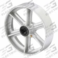 APPROVED VENDOR Caster Wheel: 8 in Wheel Dia., 2 in Wheel Wd, Iron, 1,400 lb Load Rating, Roller (MPN P-C-080x020/050R). Key specifications — Includes Spanner Bushing: Included; Wheel/Tread Material: Iron; Wheel/Tread Color: Silver; Brand: APPROVED VENDOR.