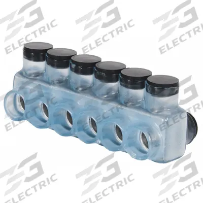 POLARIS Multitap Connector: 6 Port, Double-Sided Entry, 6 AWG – 350 kcmil Wire Size - Dry-Location Double-Sided Entry Multitap Connectors