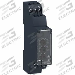 SCHNEIDER Voltage Sensing Relay: DIN-Rail Mounted, 6 Pins/Terminals, 5 A, 24 to 48V AC/DC, Screw (MPN RM17UBE16). Key specifications — Drop-Out Range: +/- 10%; Monitored Parameters: Undercurrent; Brand: SCHNEIDER.