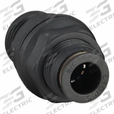 LEGRIS Push-Fit Union Fitting: 3/8 in OD x 3/8 in OD Size, Push-to-Connect x Push-to-Connect - Nylon & Nickel-Plated Brass Tube Fittings
