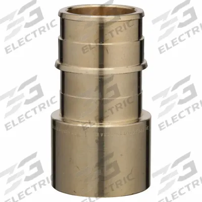 ZURN Barbed Fitting Adapter: 1 5/64 in ID x 1 1/2 in Pipe Size, Barbed x FTG - Expansion Brass Barbed Tube Fittings