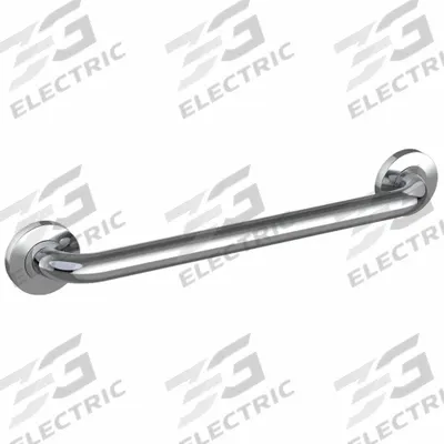 WINGITS Wall Grab Bar: Straight, 36 in Lg, 1 1/4 in Dia, Stainless Steel - Anti-Microbial Grab Bars