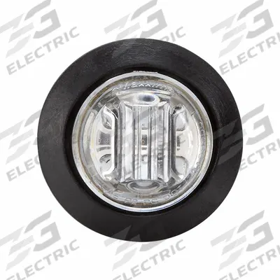MAXXIMA Clearance Marker Light: Clearance Light, LED, Round, Surface Mount, Clear - Clearance Lights