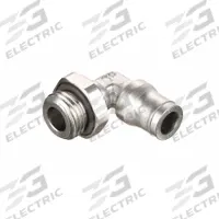 LEGRIS Push-Fit Elbow Fitting: 3/8 mm Pipe x 12 mm OD Size, BSPP x Push-to-Connect, Brass, Silver (MPN 3699 12 17). Key specifications — Brand: LEGRIS.