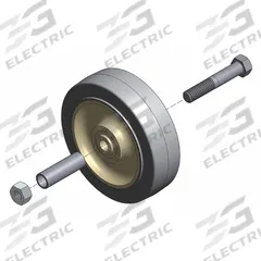 COTTERMAN Diameter Caster Wheel: For Rolling Ladders, Rigid, 1 Casters, 4 in Wheel Dia, Casters (MPN SU1070). Key specifications — Caster Type: Rigid; Includes: Axle Bolt; Brand: COTTERMAN; Compatible Ladder Type: Rolling Ladders; Compatible with Series: 5000; Product Type: Wheel.