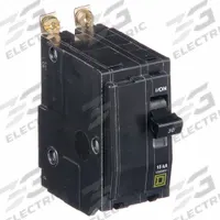 SQUARE D Miniature Circuit Breaker: 30 A, 120/240V AC, Single Phase, 10kA at 120/240V AC, 2 Poles (MPN QOB230). Key specifications — Phase: Single; Amps: 30 A; AC Voltage Rating: 120/240V AC; Max. AIR Rating: 10kA at 120/240V AC; For Use With: Square D NQOD Panelboards; Brand: SQUARE D.