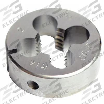 OSG Round Threading Die: #3-56 UNF, 5/8 in OD, Solid, High Speed Steel (MPN 2723700) - Solid Round Threading Dies
