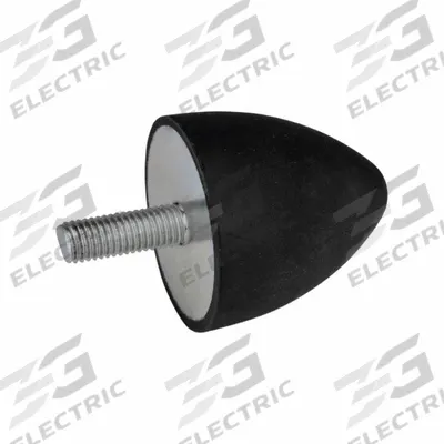 JW WINCO Vibration-Isolating Mount: Conical, Natural Rubber - Male x Non-Threaded Vibration-Isolating Mounts