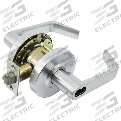 TELL MANUFACTURING Door Lever Lockset: Storeroom Lever Locksets, Chrome