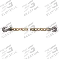 PEERLESS Straight Chain: 16 ft Overall Lg, Carbon Steel, Welded, 1.38 lb Wt per Foot, Straight (MPN 5262060). Key specifications — Material: Carbon Steel; Chain Type: Transport Chain; Hook Type Included: Grab Hook; Includes Hook: Hook Included; Lifting Capability: Not for Lifting; Link Type: Straight; Welding Type: Welded; Brand: PEERLESS.