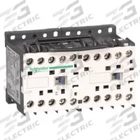 SCHNEIDER IEC Magnetic Contactor: Reversing, 3 Poles, 3NO Contacts, 9 A, 24V AC Coil (MPN LC2K0910B7). Key specifications — Brand: SCHNEIDER; Integrated Surge Suppression: No.
