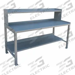 JAMCO Workbench with Riser: Fixed Ht, Steel, 60 in x 30 in, 3,000 lb Overall Load Capacity, Gray (MPN WA360GP). Key specifications — Brand: JAMCO.