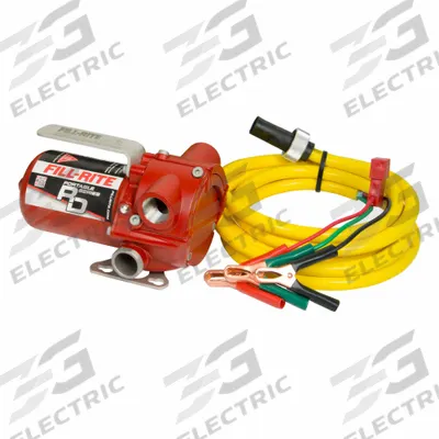 FILL-RITE Electric Drum Pump: 12 V DC, 1/6 hp HP, 8 gpm Max. Flow Rate, Pump Only - Portable DC-Powered Fuel Transfer Pumps