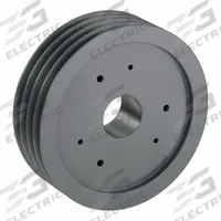 APPROVED VENDOR V-Belt Pulley: 8V1600, 4 Groove, 16 in OD, Bushed Bore, F, For 8V/8VX Belt Section (MPN 48V1600F). Key specifications — Pulley Industry Number: 8V1600; Pitch Diameter: 16 in (8V); For Belt Section (broad, with similar types): 8V or 8VX.