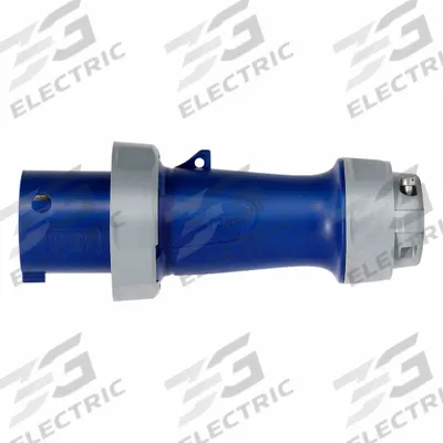 LEVITON Pin and Sleeve Plug: Blue, 120/208V AC, Three Phase, 60 A, 4 Pole, 5 Wire - Washdown-Rated Plugs