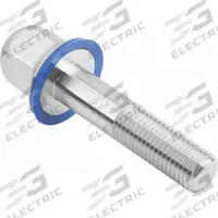 Hygienic Hex Head Bolt w/Washer: Stainless Steel, Partially Threaded, M12, 30 mm Min Thread Lg (MPN K1647.2112X80). Key specifications — Brand: KIPP; Washer Type: FDA-Approved Pre-Mounted Sealing.