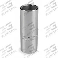 PROTO Socket: SAE, 1/4 in Drive Size, 7/16 in Socket Size, 6-Point, Deep, Chrome, Not Tether Capable (MPN J4714L). Key specifications — attr1204417: PROTO; attr1204392: Chrome.