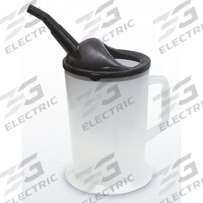 FUNNEL KING Measuring Container: 155 fl oz Fluid Capacity, Angled, 4 in Spout Lg - Oil Measuring Containers