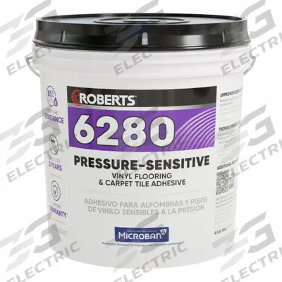 ROBERTS Construction Adhesive: 6280, 4 gal, Pail, Off White - Flooring & Tile Construction Adhesives