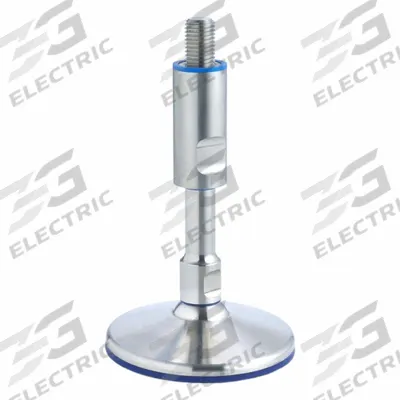 JW WINCO Leveling Foot: Swiveling Stud, 1"-8 Thread Size, 3.15 in - Hygienic Male Leveling Mounts