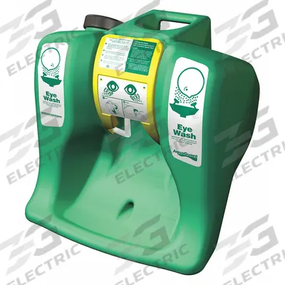 GUARDIAN EQUIPMENT Eyewash Station: Gravity-Fed, 16 gal Cap, Eyes, Water Preservative - Gravity-Fed Portable Eyewash Stations