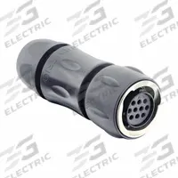 SOURIAU Electrical Connector: Trim Trio UTGX 12, Plug with Cable Gland, 10 Contacts, 4.5 A, 250V (MPN UTGX6JC1210S). Key specifications — attr1043586: 26 AWG to 18 AWG; attr1043574: Contacts Not Included; attr1020114: SOURIAU; attr1043080: 1/3 Bayonet; attr1043085: IP68; attr1043079: Trim Trio UTGX; attr1043575: Female; attr1043093: 250V.