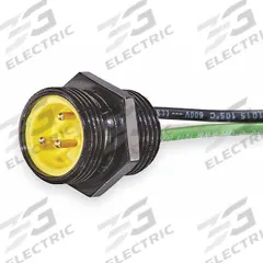 BRAD HARRISON External Thread Receptacle: 130013, 7/8"-16 Coupling Thread Size, 1 ft Wire Lg, 3 Pins (MPN 1R3006A20A120). Key specifications — Coupling Thread Size: 7/8"-16; IP Rating: IP67; Mounting Thread Size: 1/2"-14; Brand: BRAD HARRISON; Mounting Style: Panel; Series: 130013.
