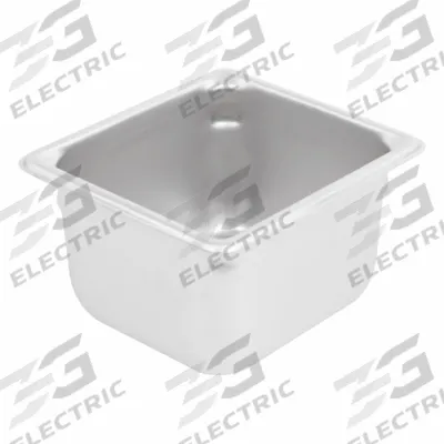 VOLLRATH Steam Table Pan: Sixth Size, Rectangular, 22 ga Gauge, 1.8 qt Capacity - Steam Table Pans