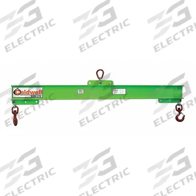 CALDWELL Lifting Beam: Lifting Beam, 4,000 lb Working Load Limit, Adj, 74 in Overall Lg - Lifting Beams