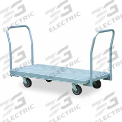 DAYTON Platform Truck: 880 lb, 60 in L x 29 1/2 in W x 40 in H Overall Dim., Gray, Plastic (MPN 2TUL3). Key specifications — attr1345828: Gray; attr1345811: (2) Swivel; attr1345838: DAYTON.