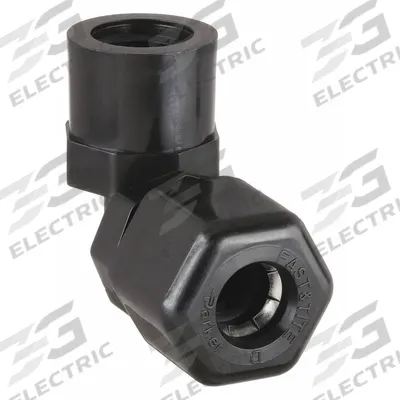 PARKER Compression Fitting Elbow: 1/4 in OD x 1/8 in Pipe Size, Compression x FNPTF - Polypropylene Compression Tube Fittings