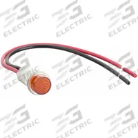 DAYTON Raised Panel Light: 12 mm Panel Mounting Hole Dia, LED, Raised Head (MPN 22NY46). Key specifications — Brand: DAYTON; Electrical Connection: 6 in Wire Leads.