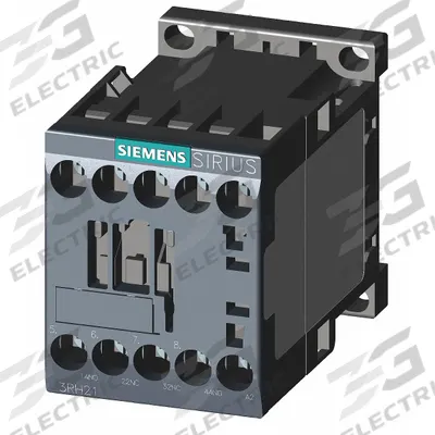 Siemens Control Relay: DIN-Rail & Surface Relay Mounting, 240V AC Coil Volt, 2NO/2NC - Combination DIN-Rail & Surface-Mounted Relays