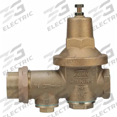 WILKINS Water Pressure Reducing Valve: FNPT x FNPT, 1 1/4 in Pipe Size, Cast Bronze - Standard Capacity Water Pressure Regulators