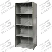 HALLOWELL Metal Shelving: Standalone, Heavy-Duty, 36 in x 12 in, 84 in Overall Ht, 5 Shelves (MPN F7520-12HG). Key specifications — Assembled: Unassembled; Shelving Material: Steel; Frame Material: Steel; Color: Gray; Brand: HALLOWELL.