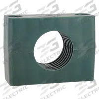 ZSI Beta Clamp Insert Replacement: Ribbed Bore, Steel Clamp, Polypropylene Cushion, For 1 Lines (MPN H4017C)