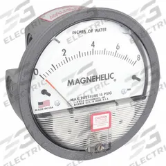 DWYER Differential Pressure Gauge: Back/Single-Side, 1/8 in NPT Female, 2000, 4 in Dial, IP67, IP67 (MPN 2008). Key specifications — Sensor Type: Diaphragm; Series: 2000; Housing Material: Die Cast Aluminum; Certificate of Calibration: Not Included.