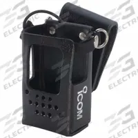 ICOM Case with Swivel Belt Clip: Fits Icom, For F52D/F62D/M85 Series, Black, Leather, Leather (MPN LCF1052S). Key specifications — Material: Leather; Compatible Radio Brand: Icom; Manufacturer Part Number: LCF1052S; Compatible Radio Series: F52D; Product Type: Case with Swivel Belt Clip; Color: Black; Brand: ICOM; Compatible Radio Manufacturer Model Number: F52D.