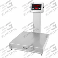 DORAN Industrial Bench Scale: 24 in x 24 in, IP69K, Column-Mounted, 250 lb Wt Capacity - Imperial (MPN 7250XL/2424-C20). Key specifications — Connection Ports: RS-232; Readability: 20 g/0.05 lb; Brand: DORAN; Weighing Surface Material: Stainless Steel.