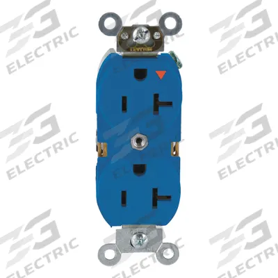 LEVITON Receptacle: Duplex, 5-20, Brown, 125V AC, 20 A, 2 Pole / 3 Wire (MPN 5362-IGB) - General Purpose Receptacles